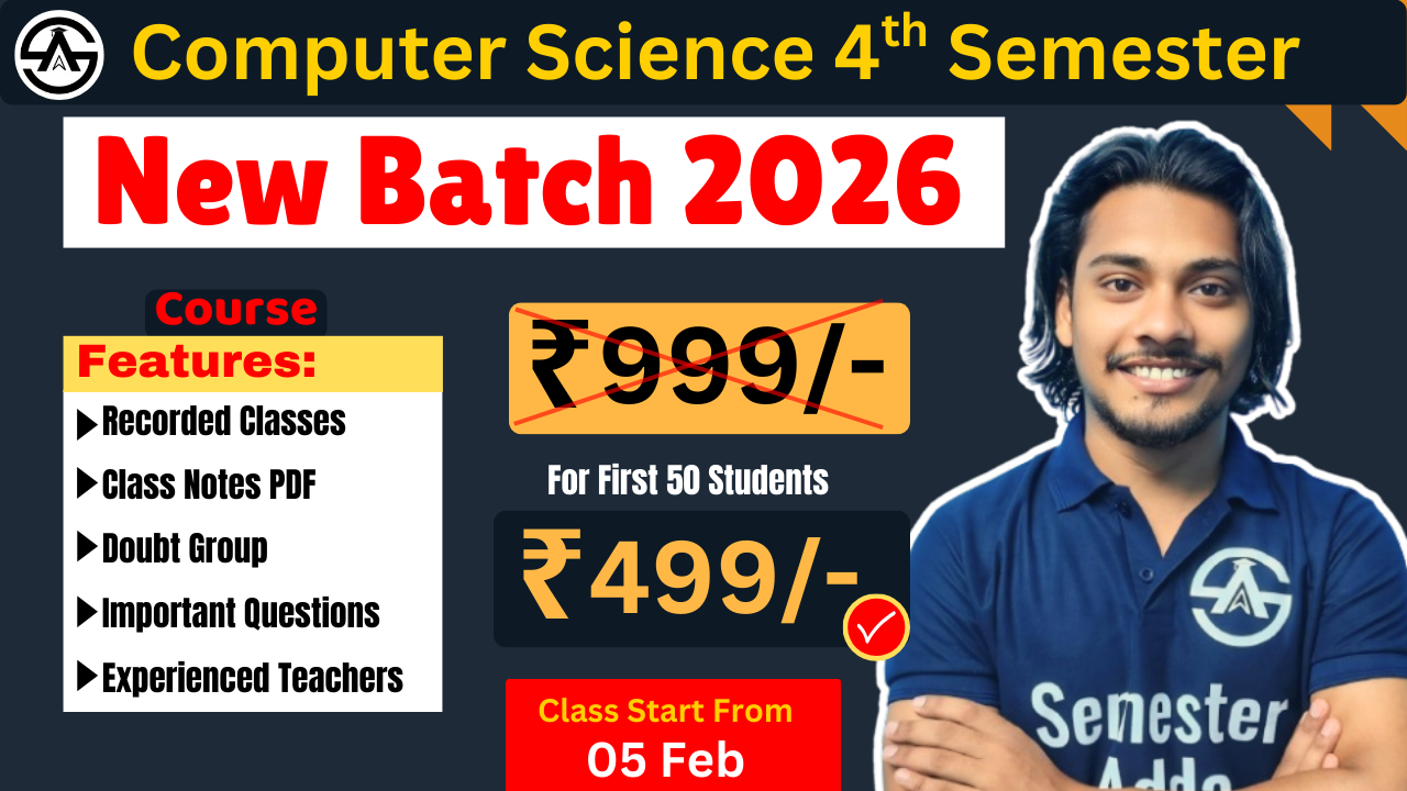 BSC MGKVP University 4th Semester CSE Courses
