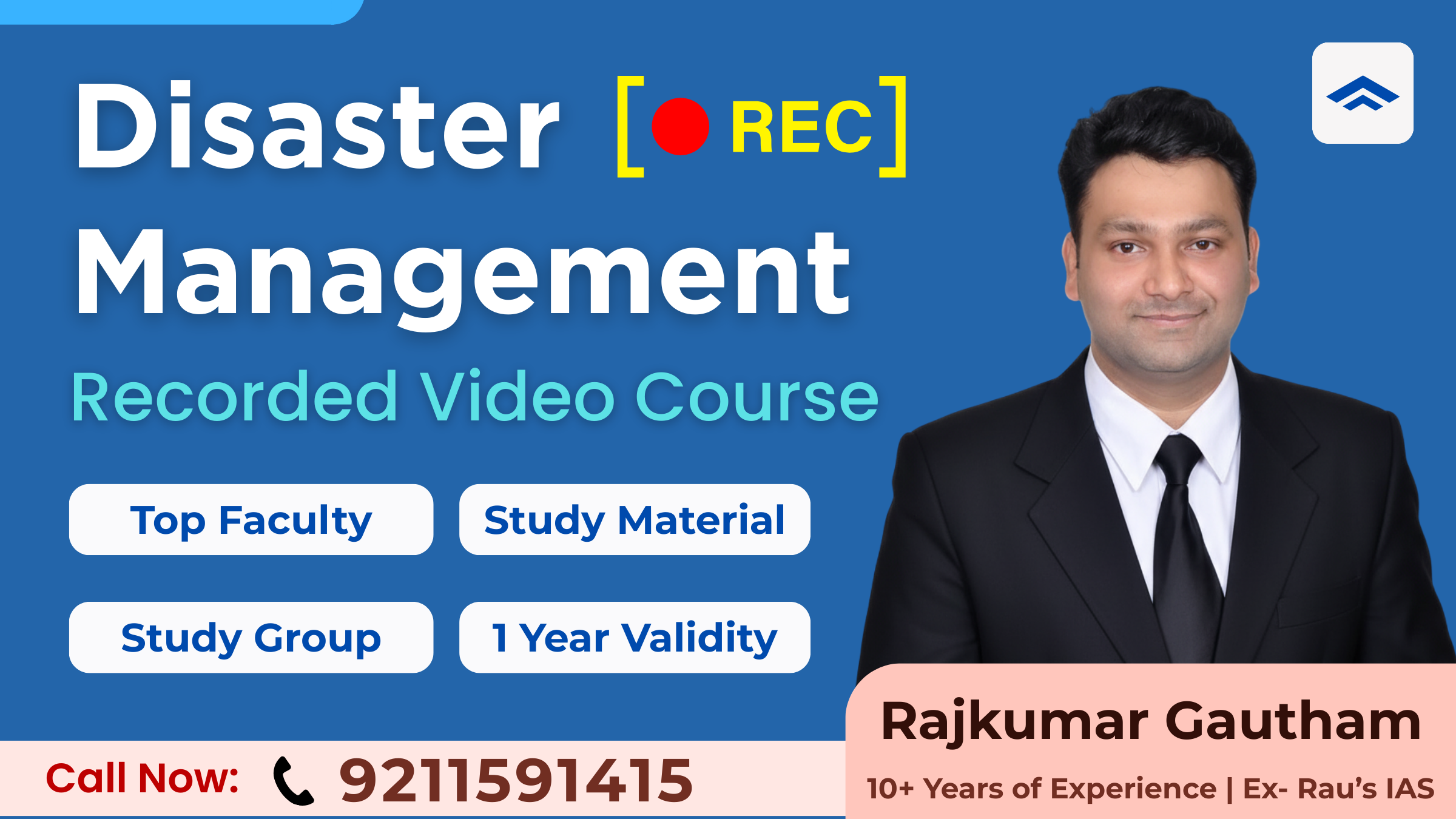 Disaster Management Recorded Video Course (For UPSC Prelims & Mains)