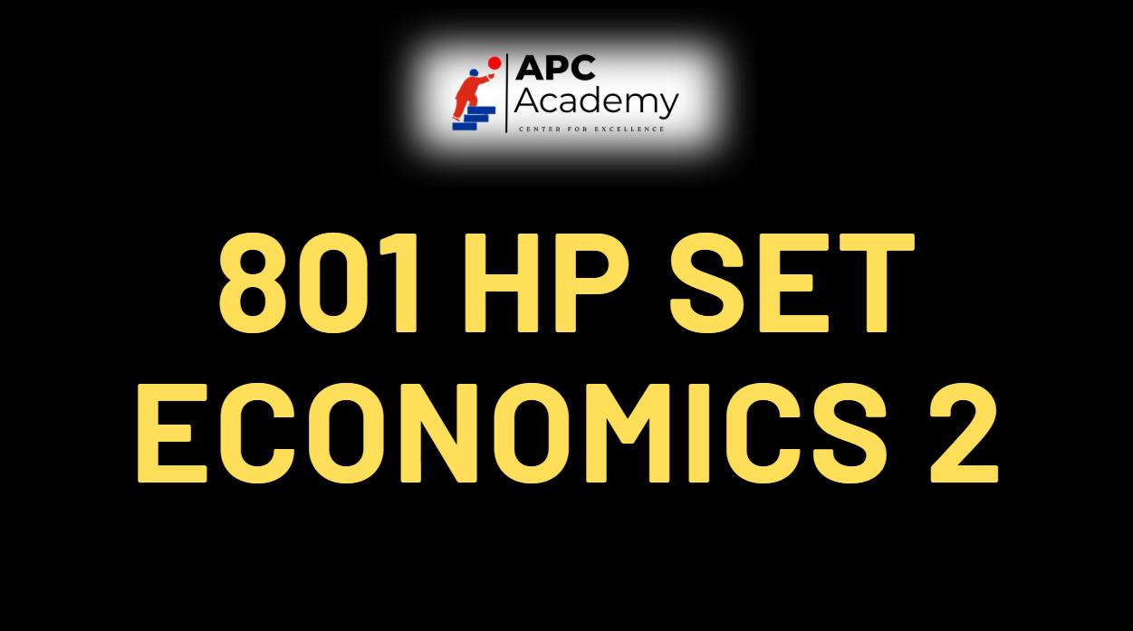 801 HP SET ECONOMICS 2