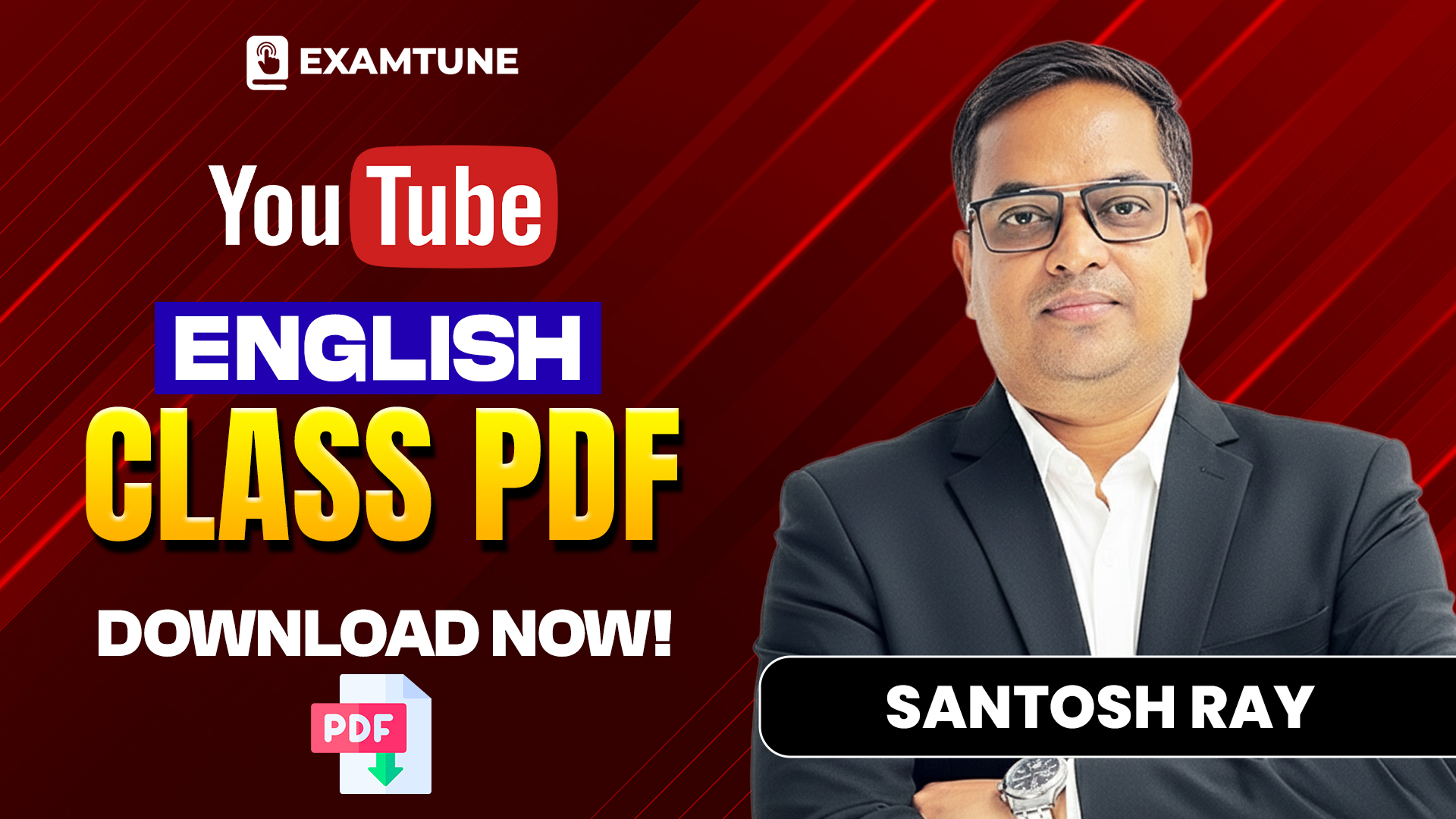 Santosh Sir YouTube Class PDF | English | ExamTune