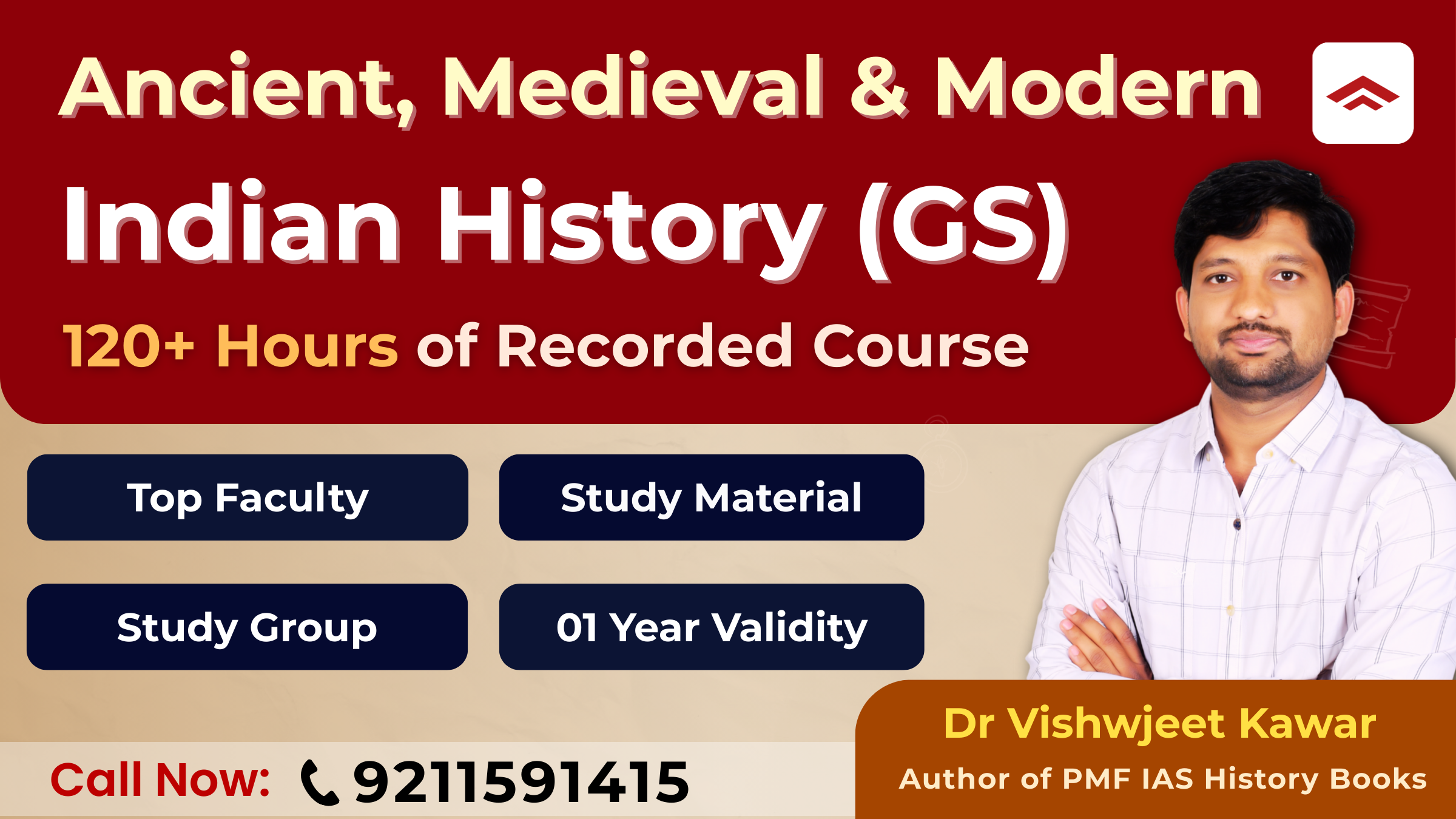 Indian History (GS) Recorded Video Course (For UPSC CSE Mains Exam)
