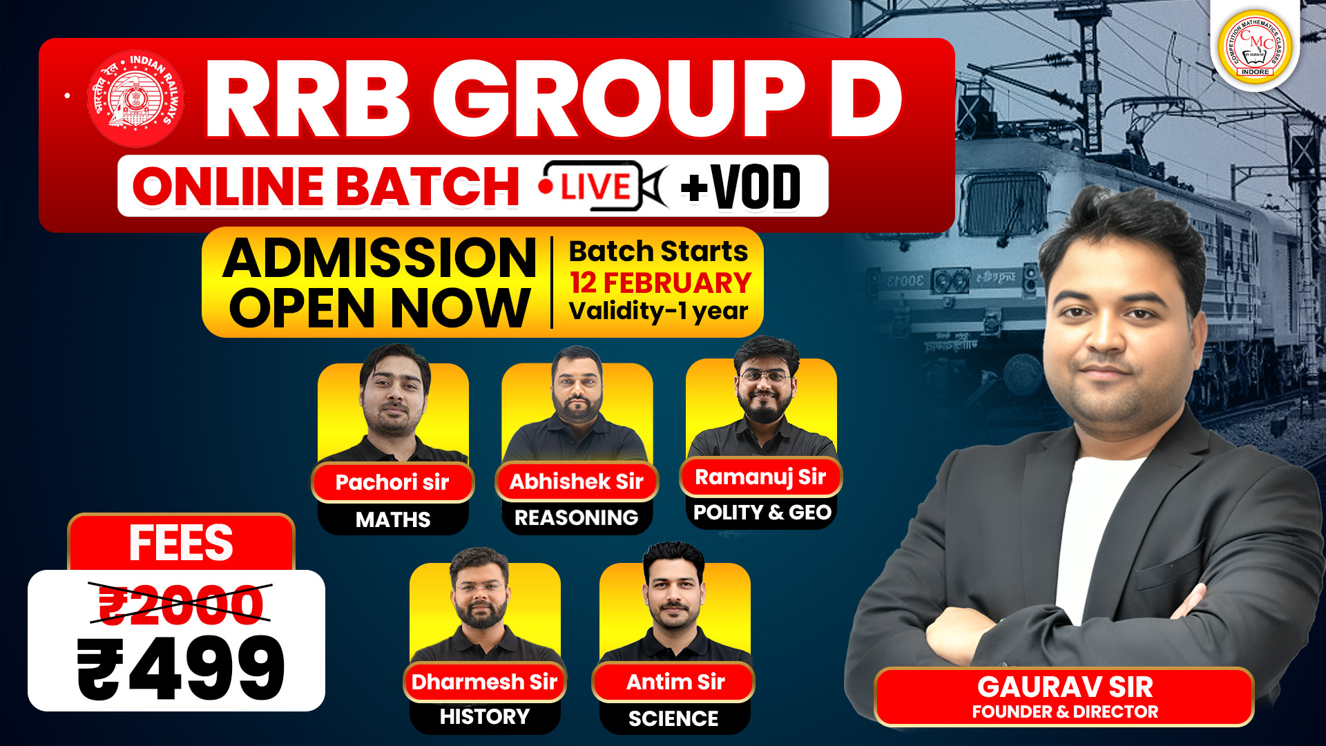 RRB GROUP D Live Online Course