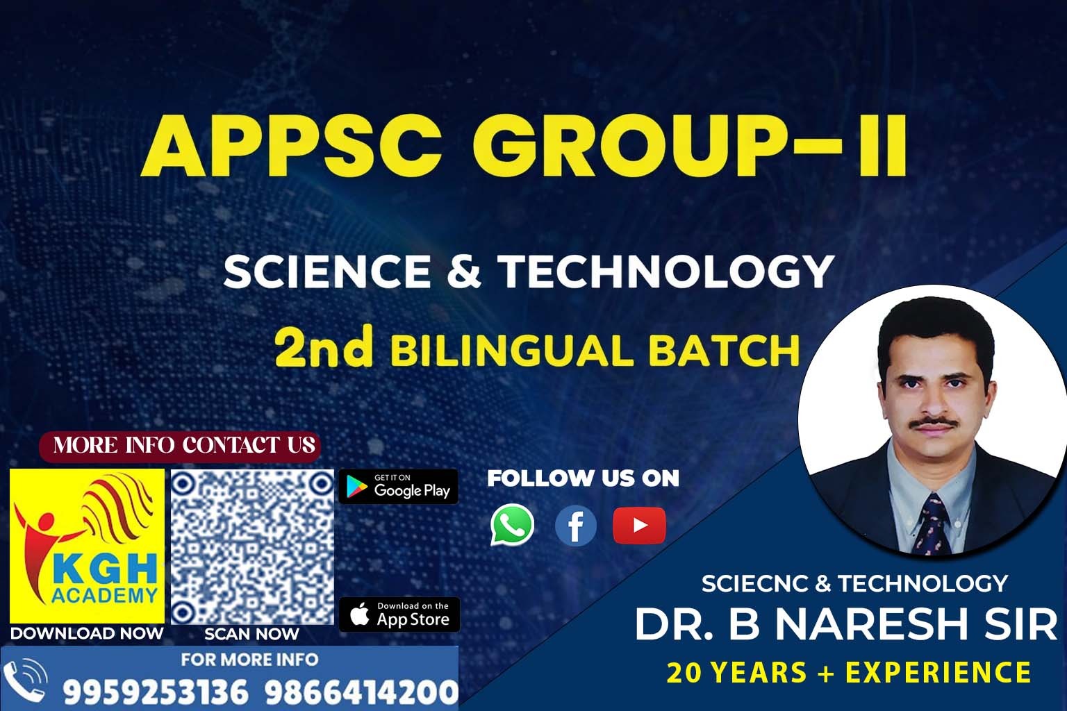 APPSC GROUP-2 SCIENCE AND TECHNOLOGY  BILINGUAL 2nd BATCH BY NARESH SIR