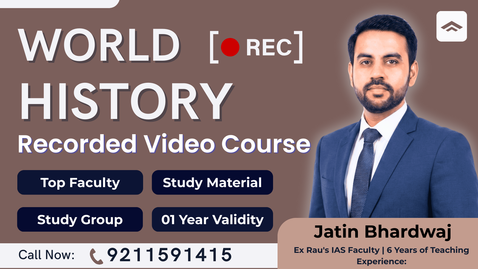 World History Recorded Video Course (For UPSC CSE Mains Exam)