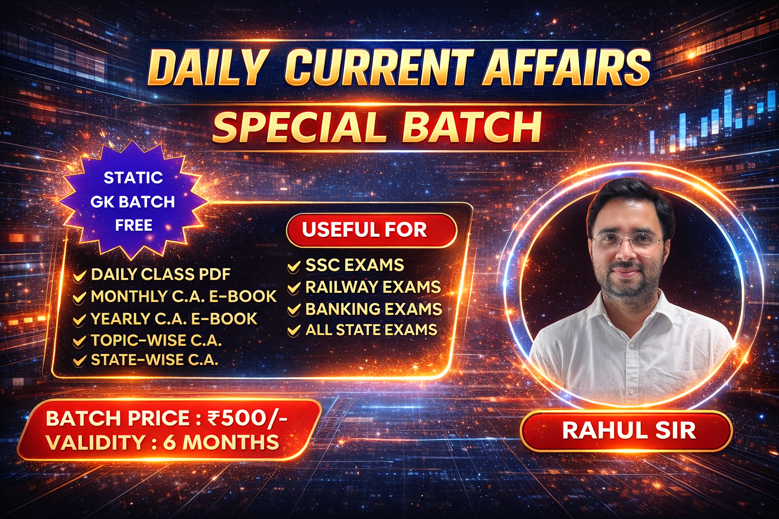 DAILY CURRENT AFFAIRS AND STATIC GK BATCH