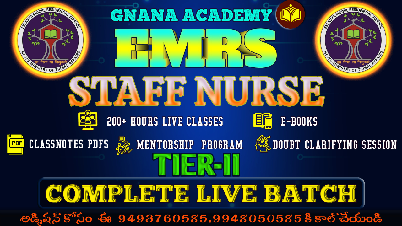 EMRS 2025-26 | STAFF NURSE  TIER-II | 200+ LIVE HOURS | COMPLETE LIVE BATCH