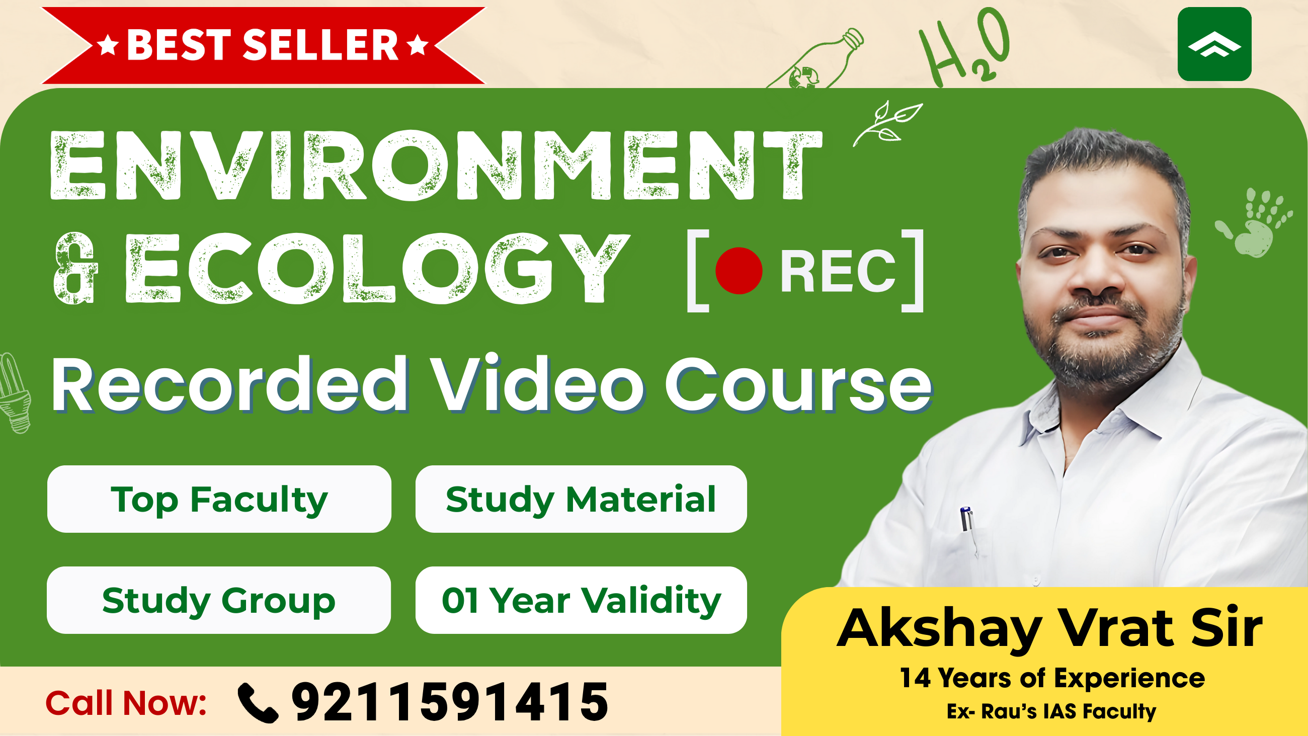Environment & Ecology Recorded Video Course (For UPSC Prelims & Mains)