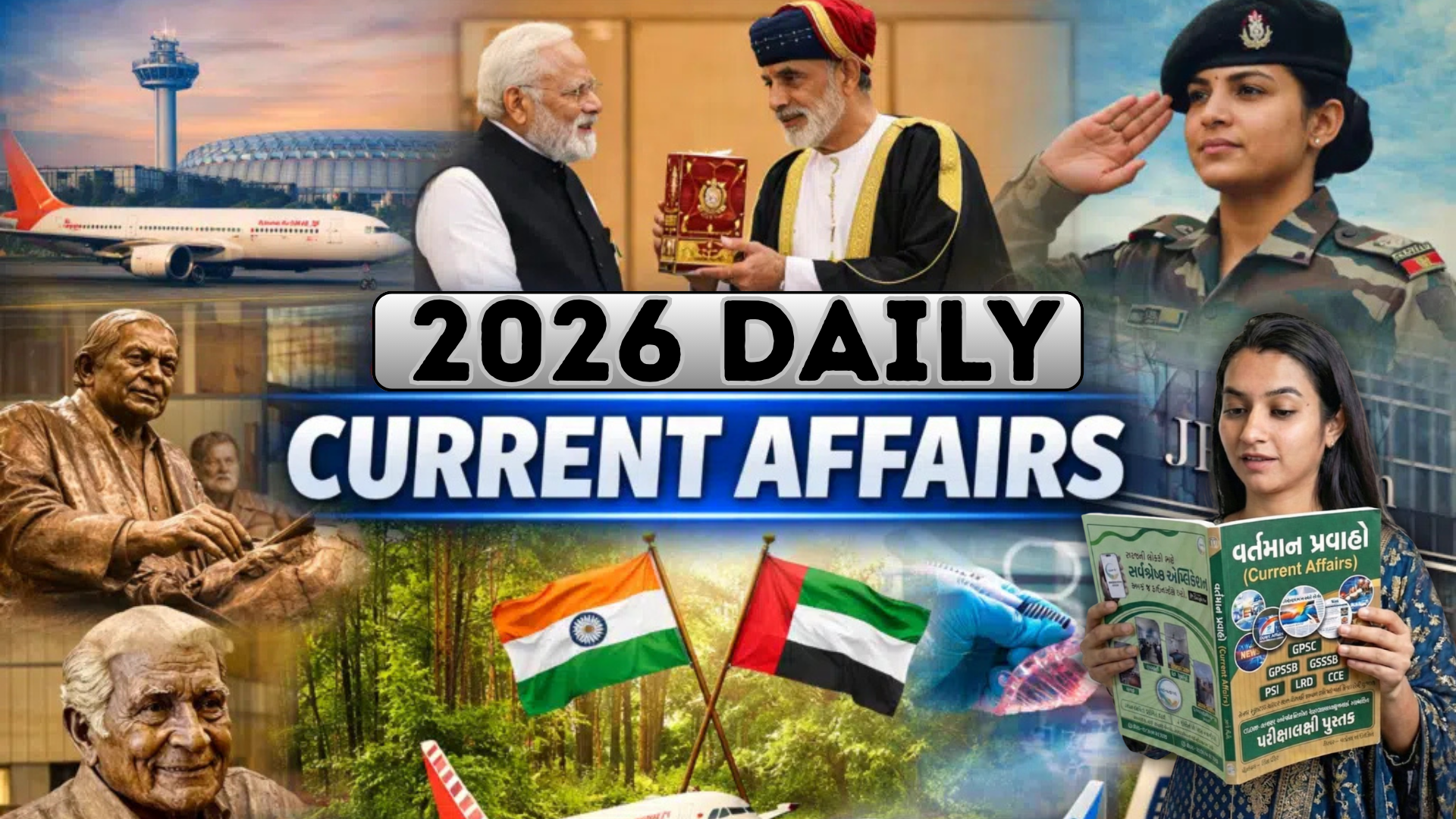 2026 કરંટ અફેર્સ  વિડીયો , PDF , અને ટેસ્ટ કોર્સ