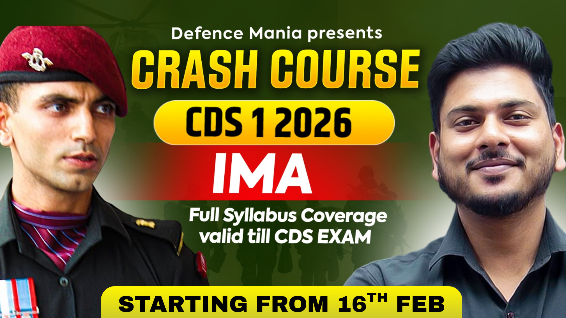 CDS 1 2026 Crash Course for IMA/INA/AFA