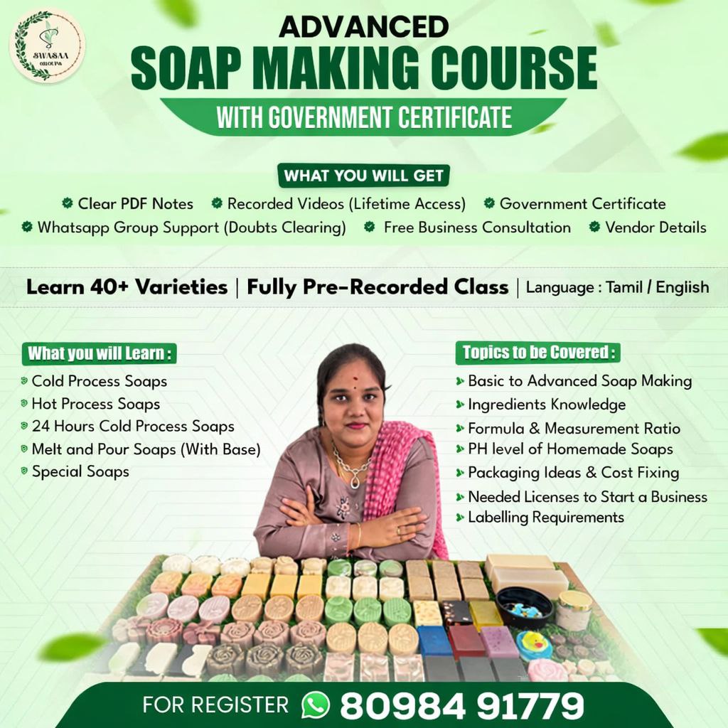 Advanced Soap Making Course (English)