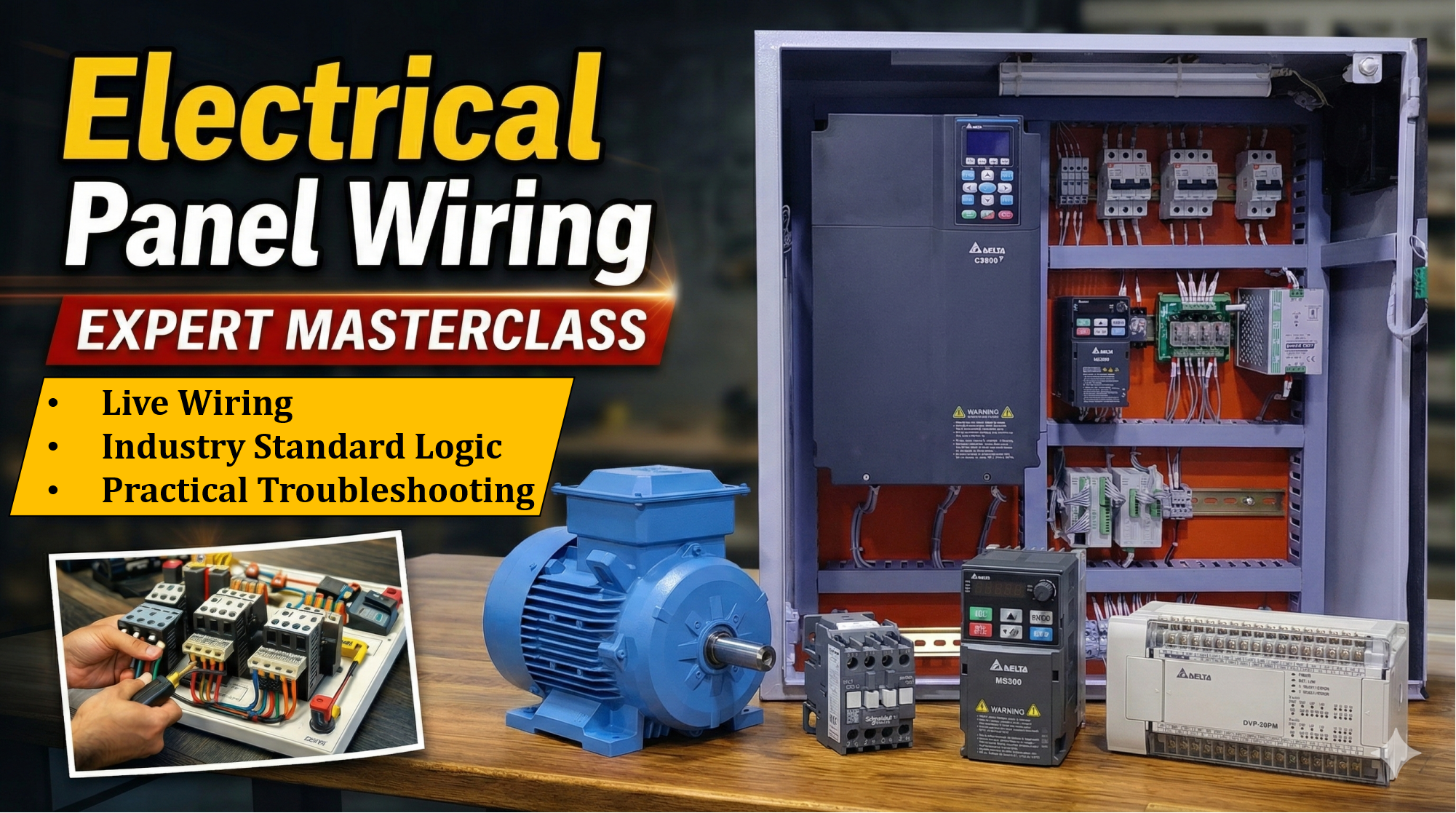 Electrical Panel Wiring Expert Masterclass – Build 17 Real Panels Live