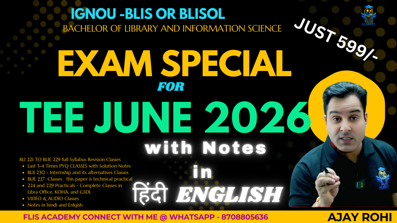 BLIS- EXAMS SPECIAL, JUNE 2026