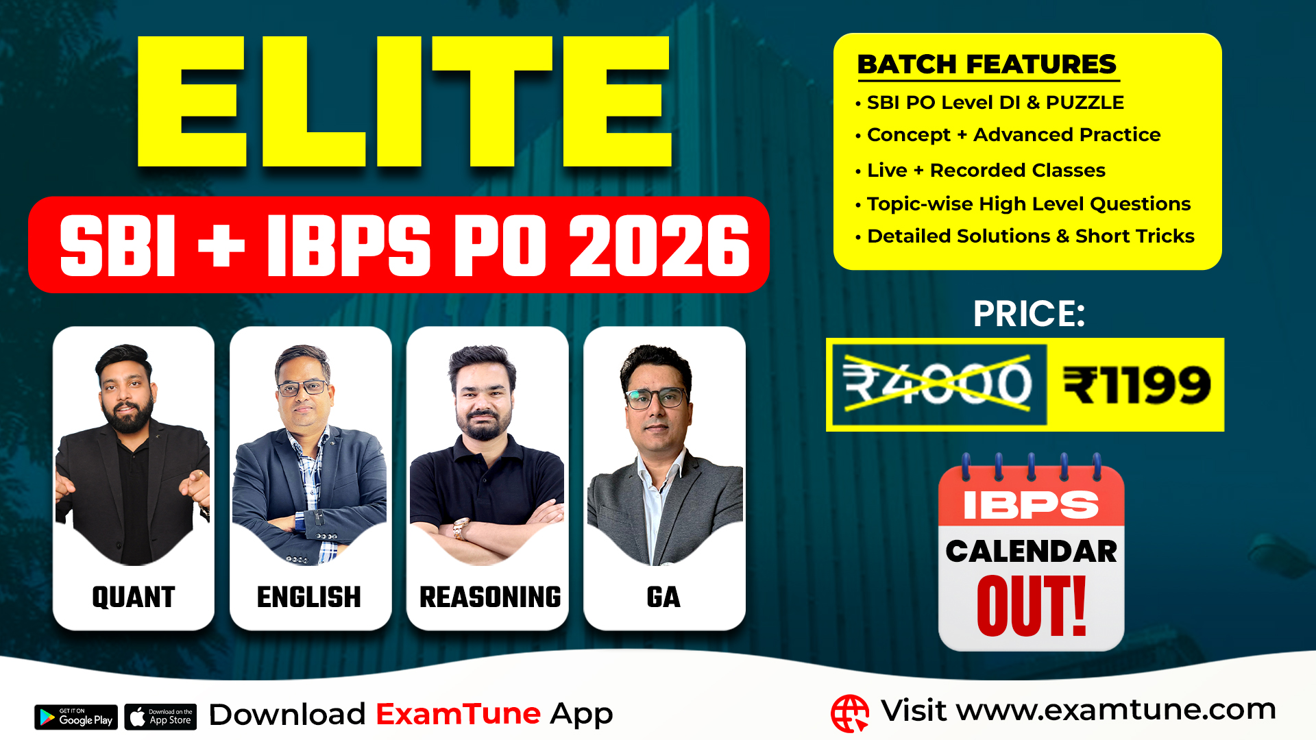 Elite SBI PO & IBPS PO 2026 | All Subject Batch (Pre + Mains ) Basic to Advanced Level