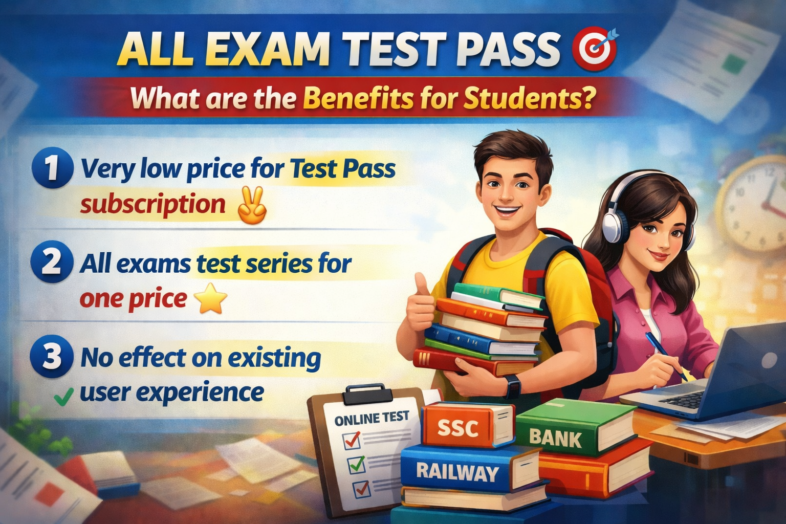ALL EXAM TEST SERIES  PASS