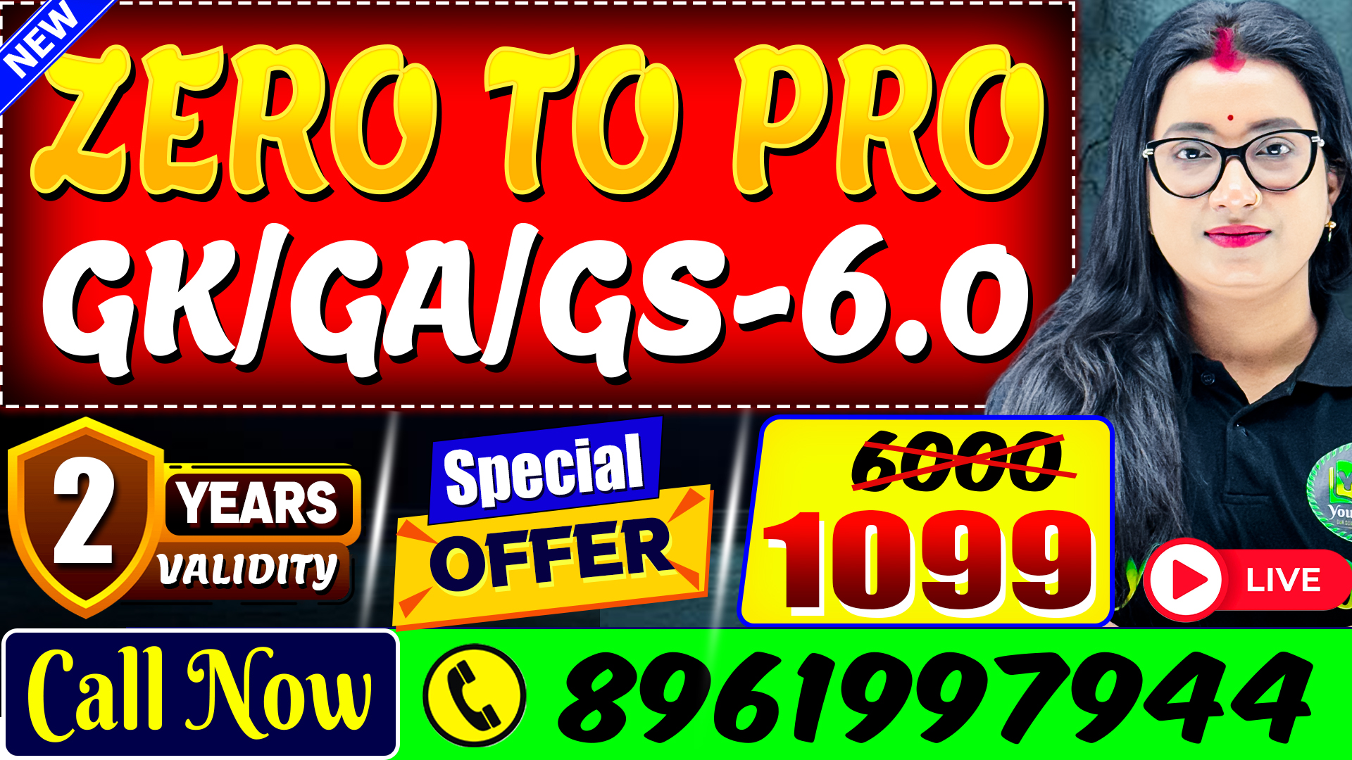 New GK+GS+GA 6.0 | ZERO TO PRO LIVE | Complete GK+GS+GA for All Competitive Exams by Atasi Mam, Prasenjit Sir, Ranjit Sir & Bidesh Sir