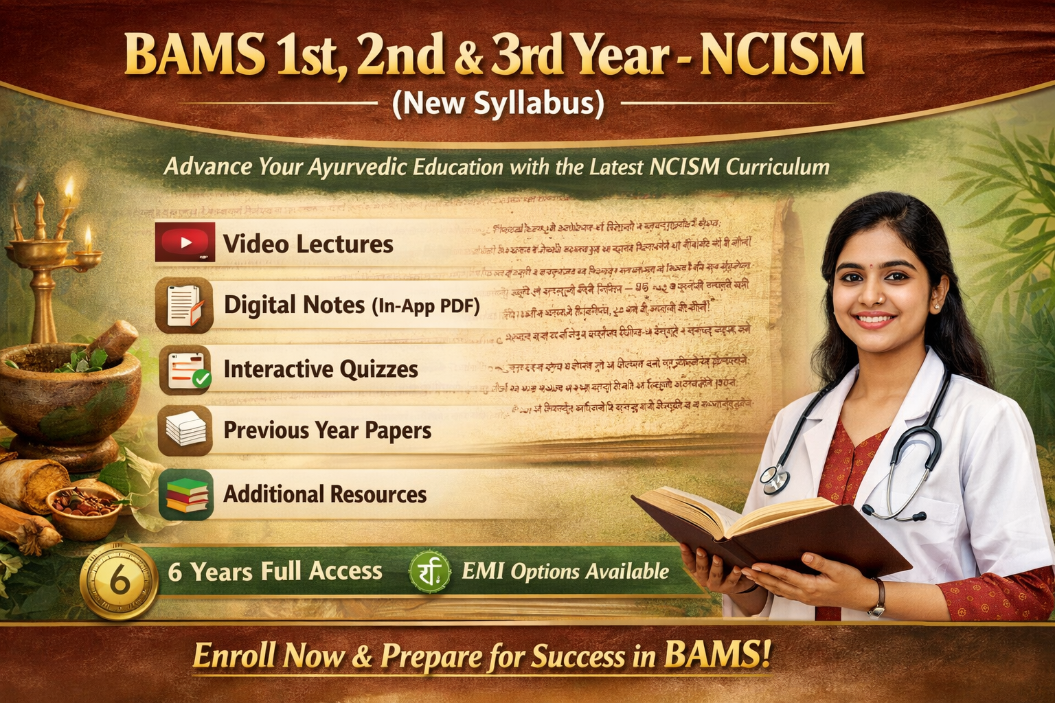 BAMS 1st, 2nd, 3rd Year - NCISM