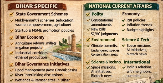 72nd BPSC Mains current affairs