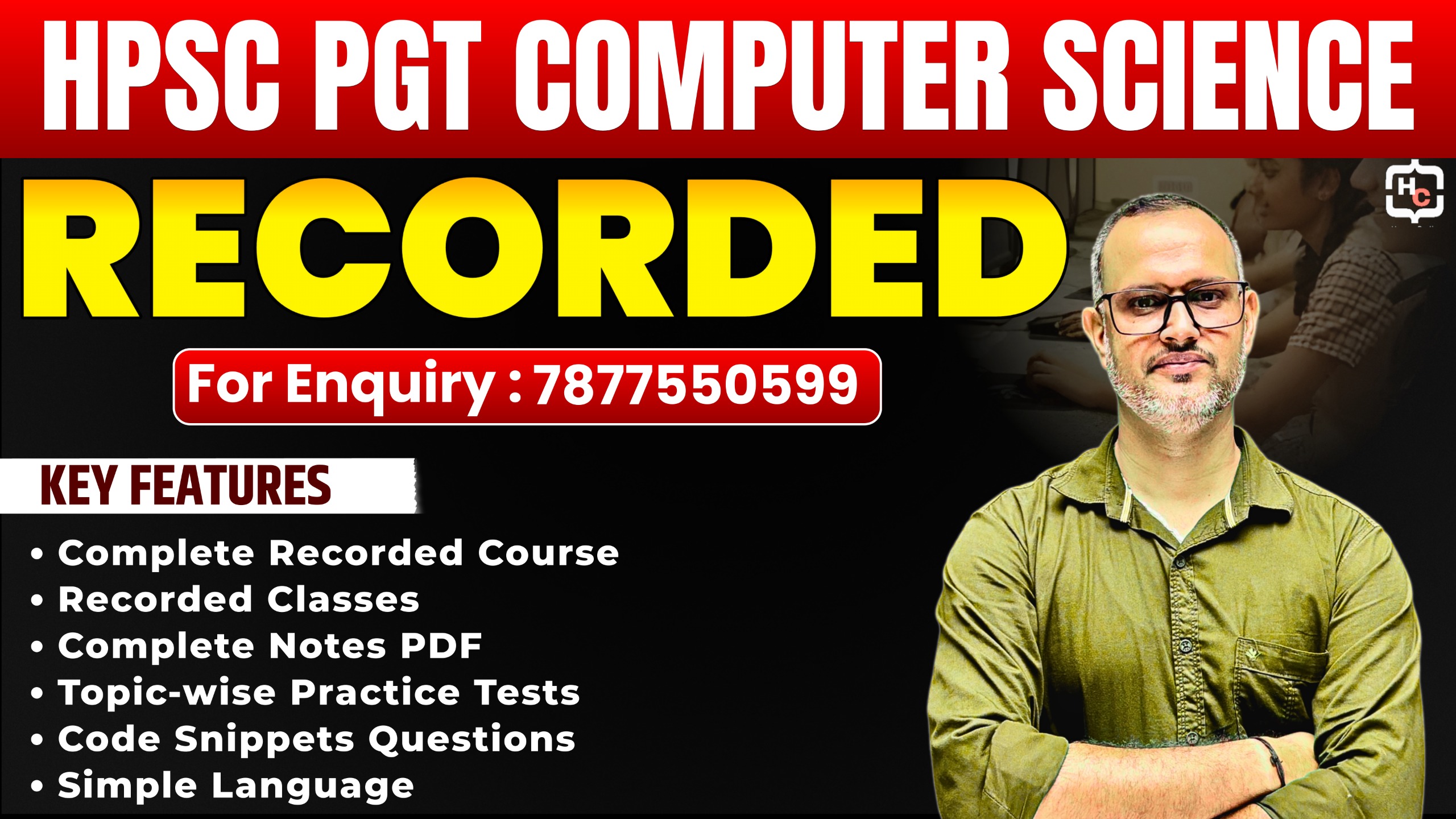 HPSC PGT CS - Recorded Only