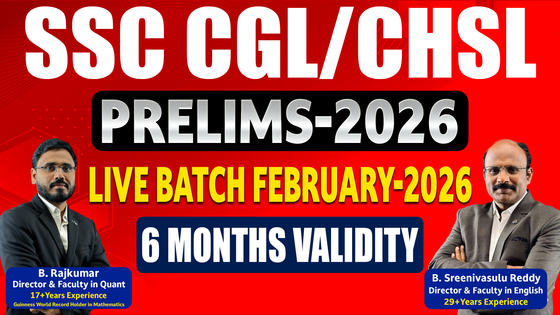 SSC CGL/CHSL LIVE BATCH FEBRUARY - 2026 (6 MONTHS VALIDITY)