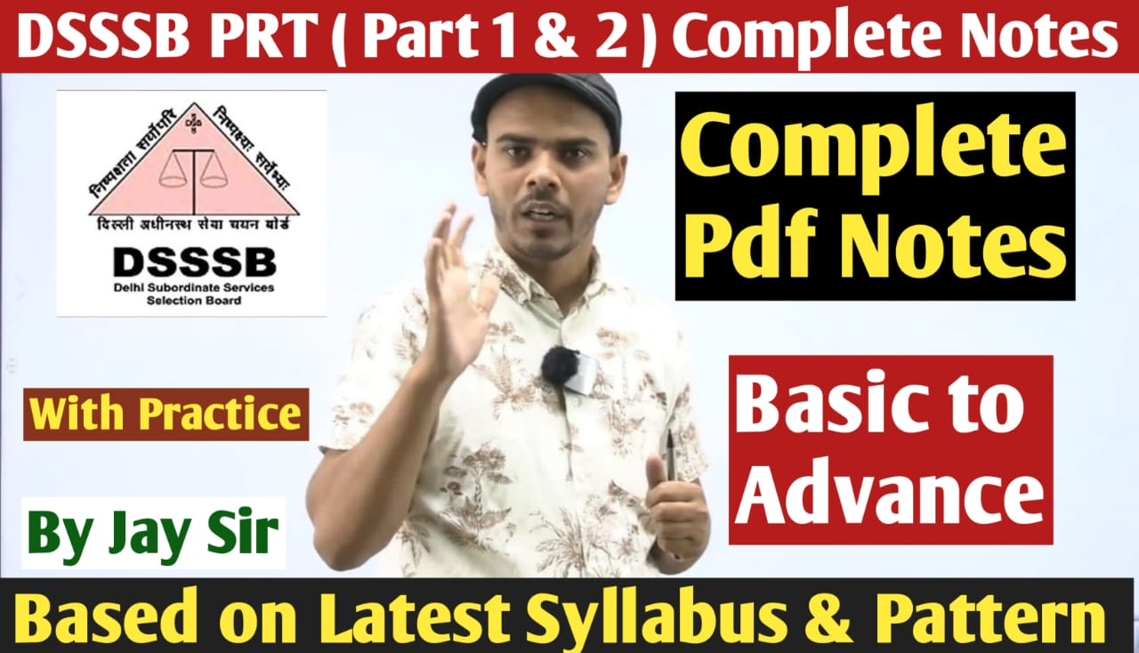 DSSSB Complete PRT Notes