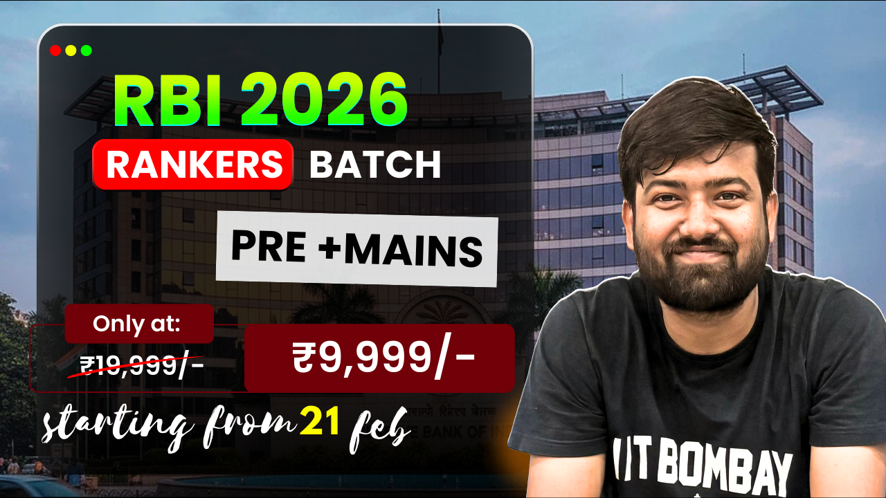Ranker's Batch - RBI Exam 