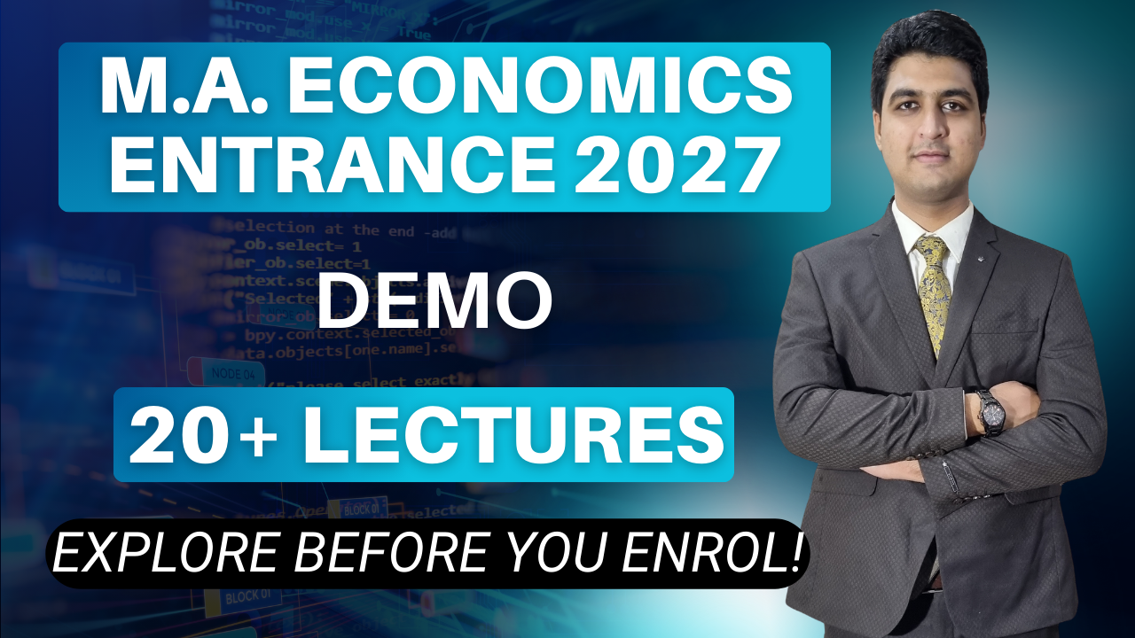 M.A. Economics Entrance (Free Demo)