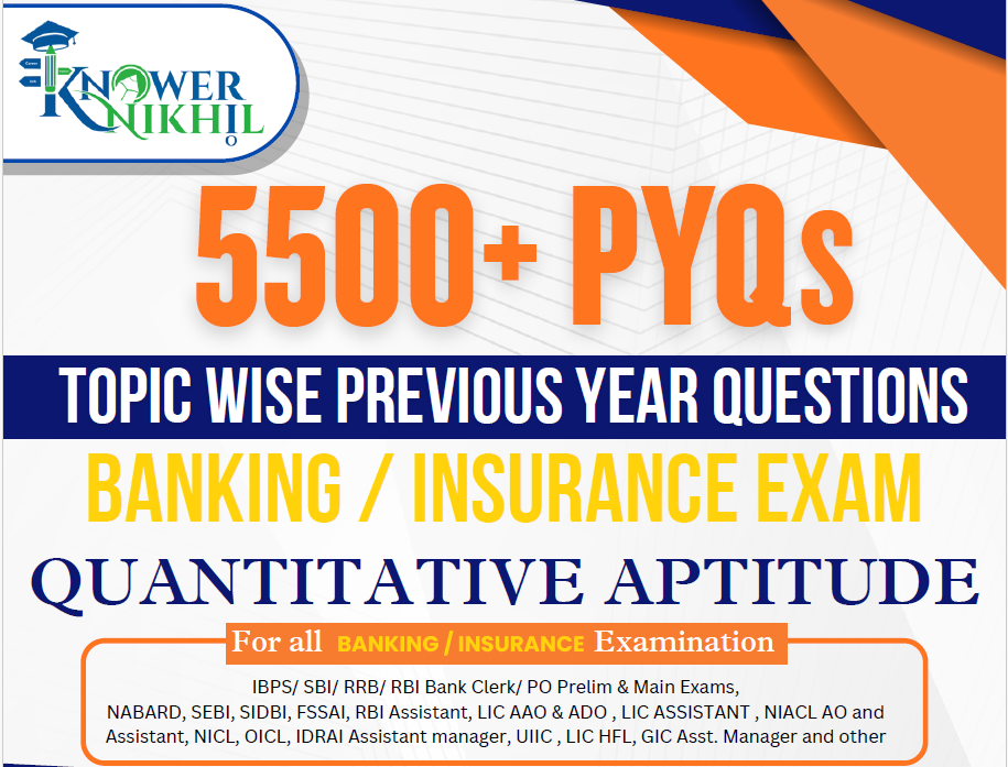 5500+ PYQs Quant For Banking \ Insurance