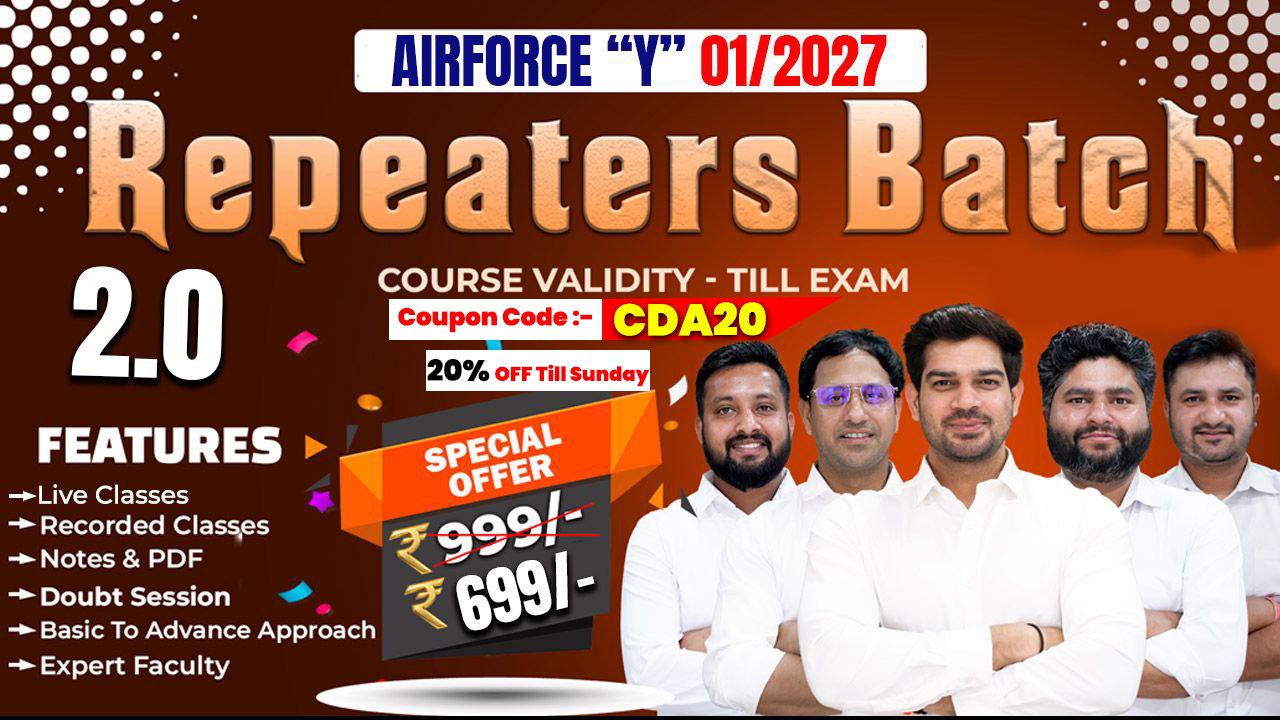 Repeater's 2.0 Batch (Airforce - 01/2027) Y Group 