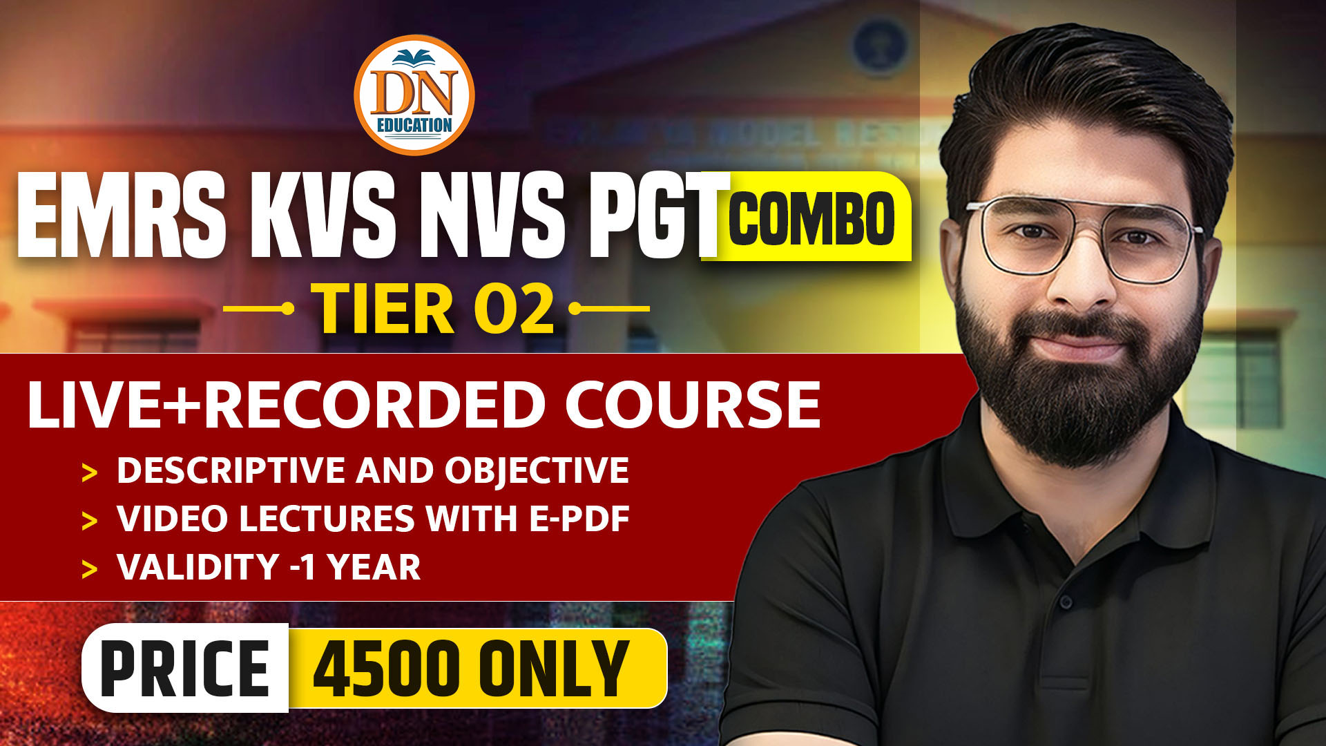 PGT- EMRS/KVS NVS (COMBO)