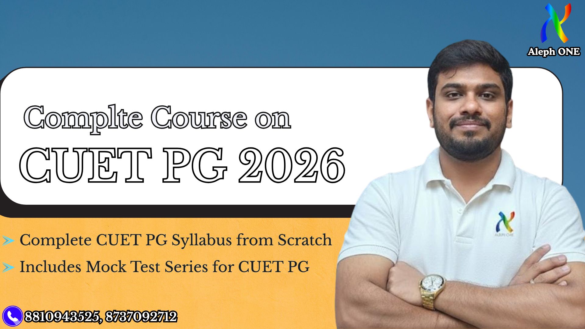 Complete Course for CUET PG Mathematics 2026
