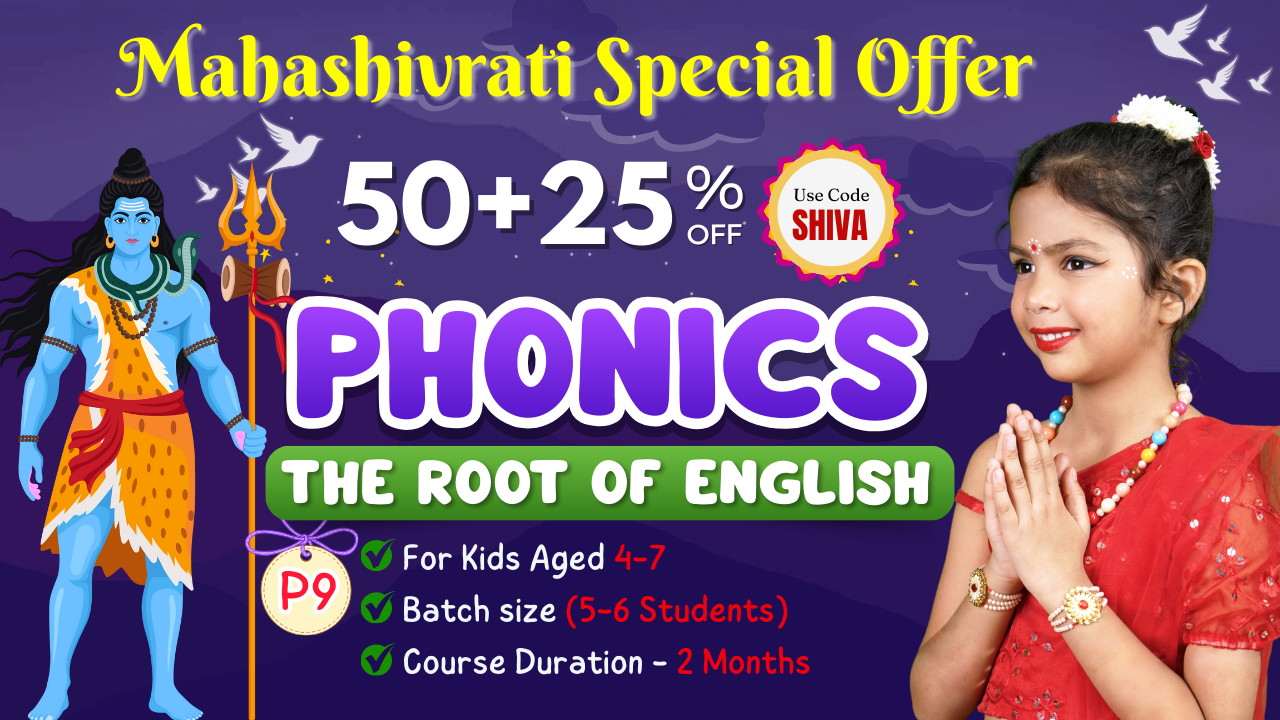 2-Month Phonetics Course on Zoom (P9 = 4-7 Year)