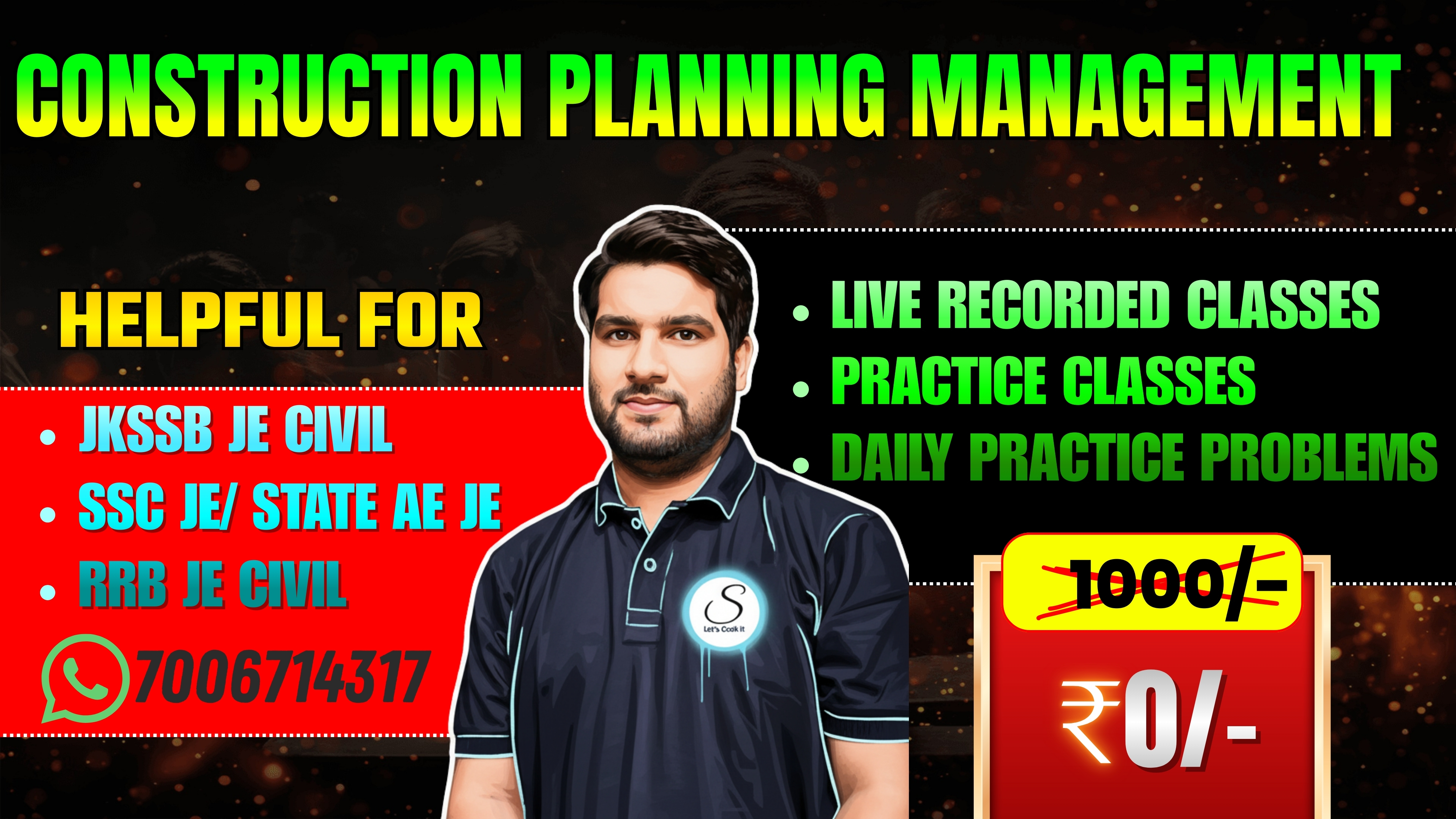 Construction, Planning, Management & Estimation Costing