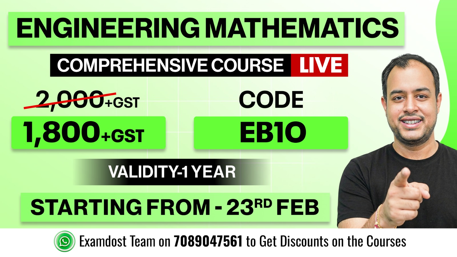 Engineering Mathematics Comprehensive Course  ( Live )
