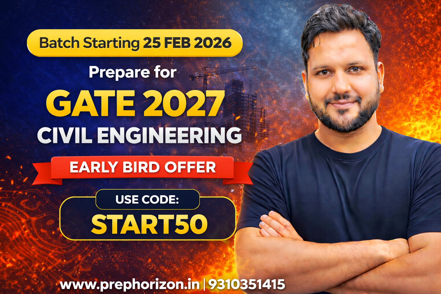 GATE 2027 Civil Engineering क्षितिज Batch