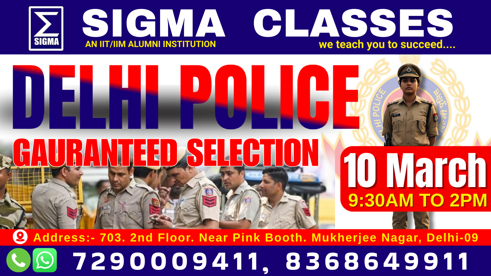 DELHI POLICE OFFLINE BATCH