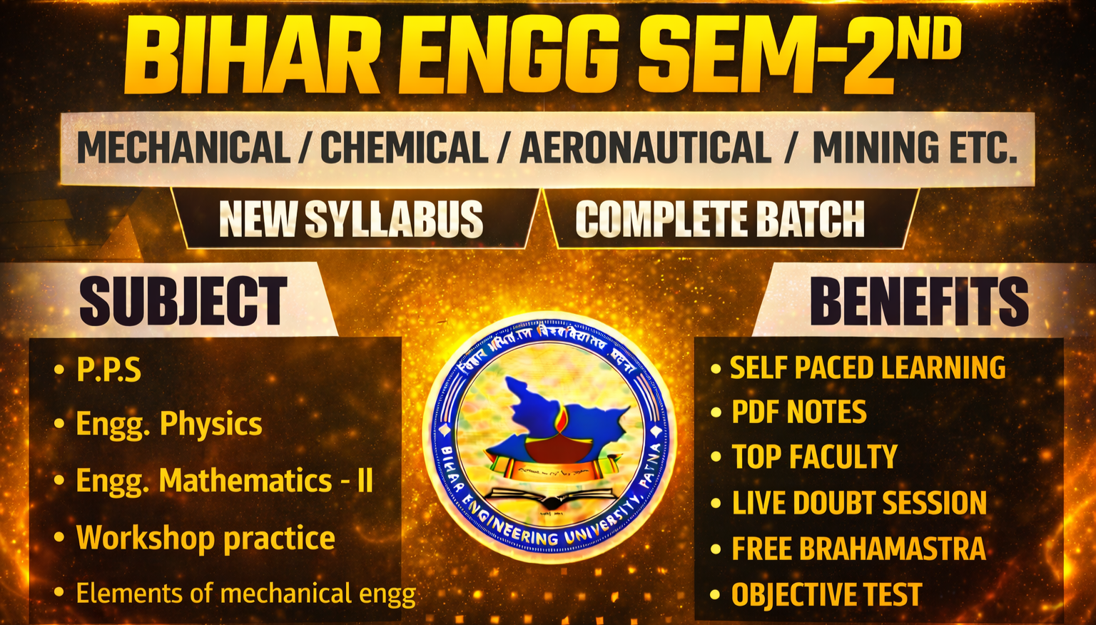 2ND SEM MECHANICAL/CHEMICAL/AERONAUTICAL/MINING/BIOMEDICAL&ROBOTICS/FIRE TECH &SAFETY/FOOD PROCESSING & PRESERVATION/LEATHER TECH/MECHATRONICS