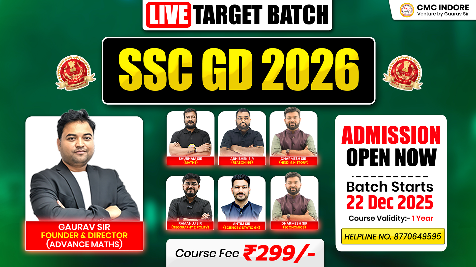SSC GD Live Target Batch