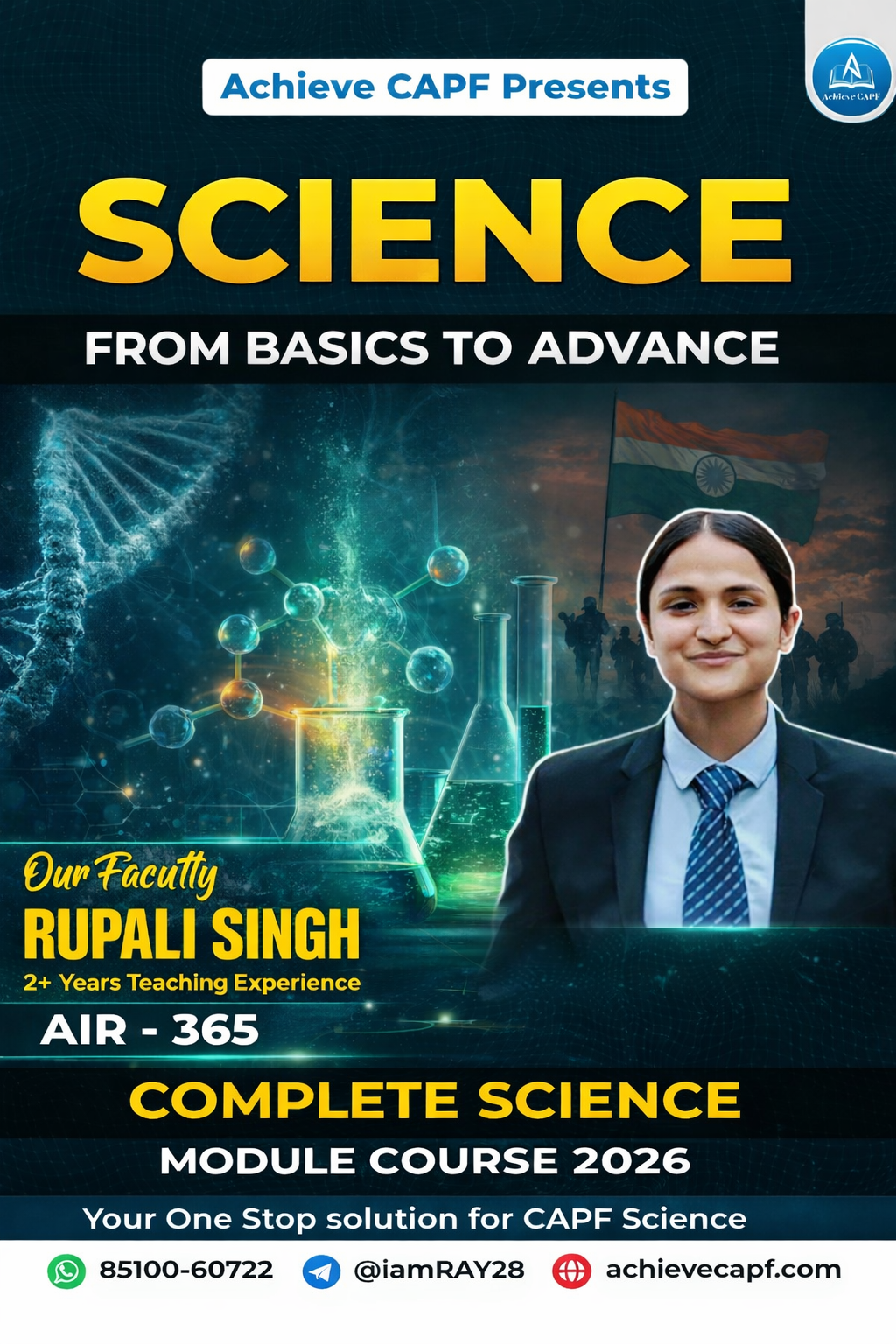CAPF 2026 SCIENCE MODULE (By Rupali Singh AIR 365)