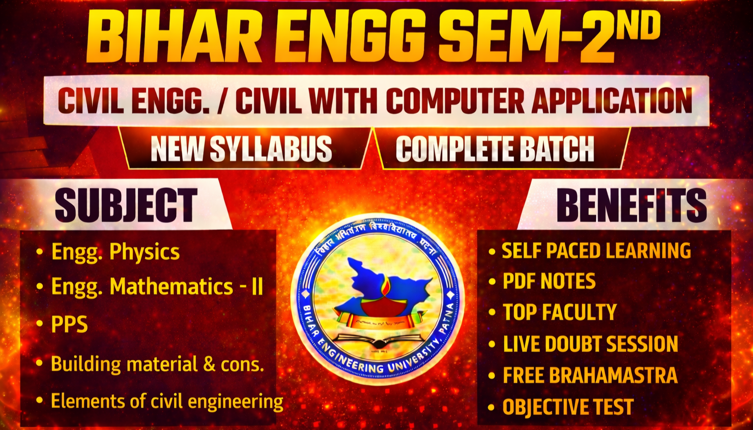 2ND SEM CIVIL ENGG./CIVIL WITH COMPUTER APPLICATION