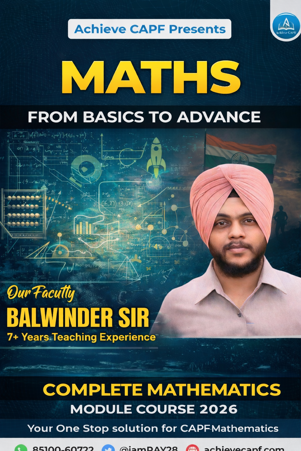 CAPF 2026 MATHS MODULE (BY Balwinder Sir)
