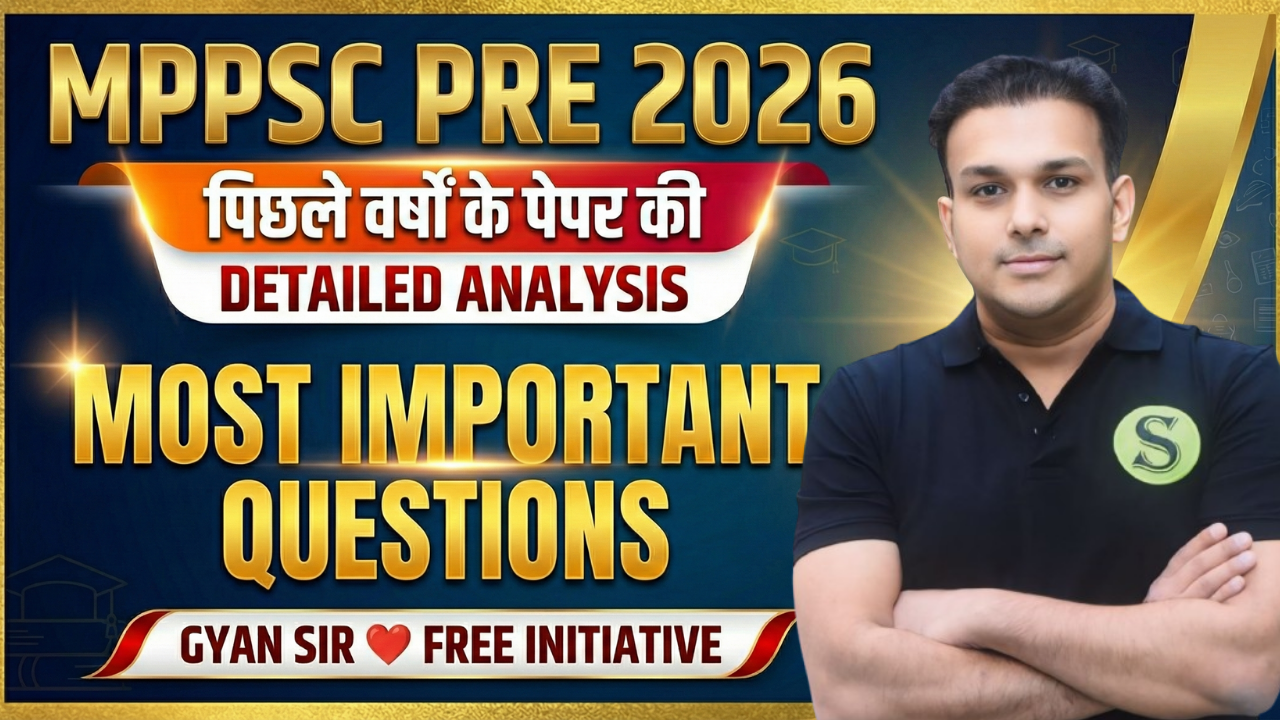 MPPSC PRELIMS 2026 Most Important PYQs Analysis FREE Series 