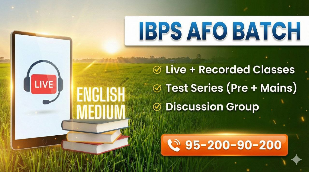 AFO MAINS + PRE Test series (English medium)