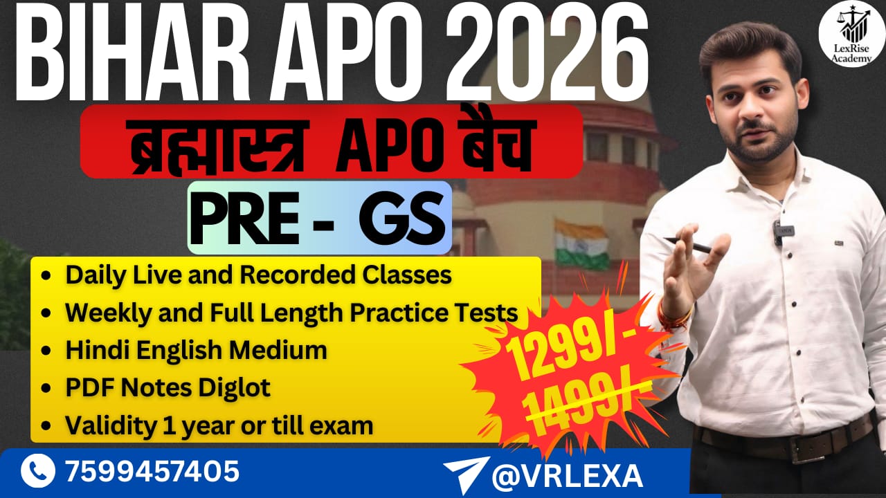 Bihar APO PRE (GS) 2026