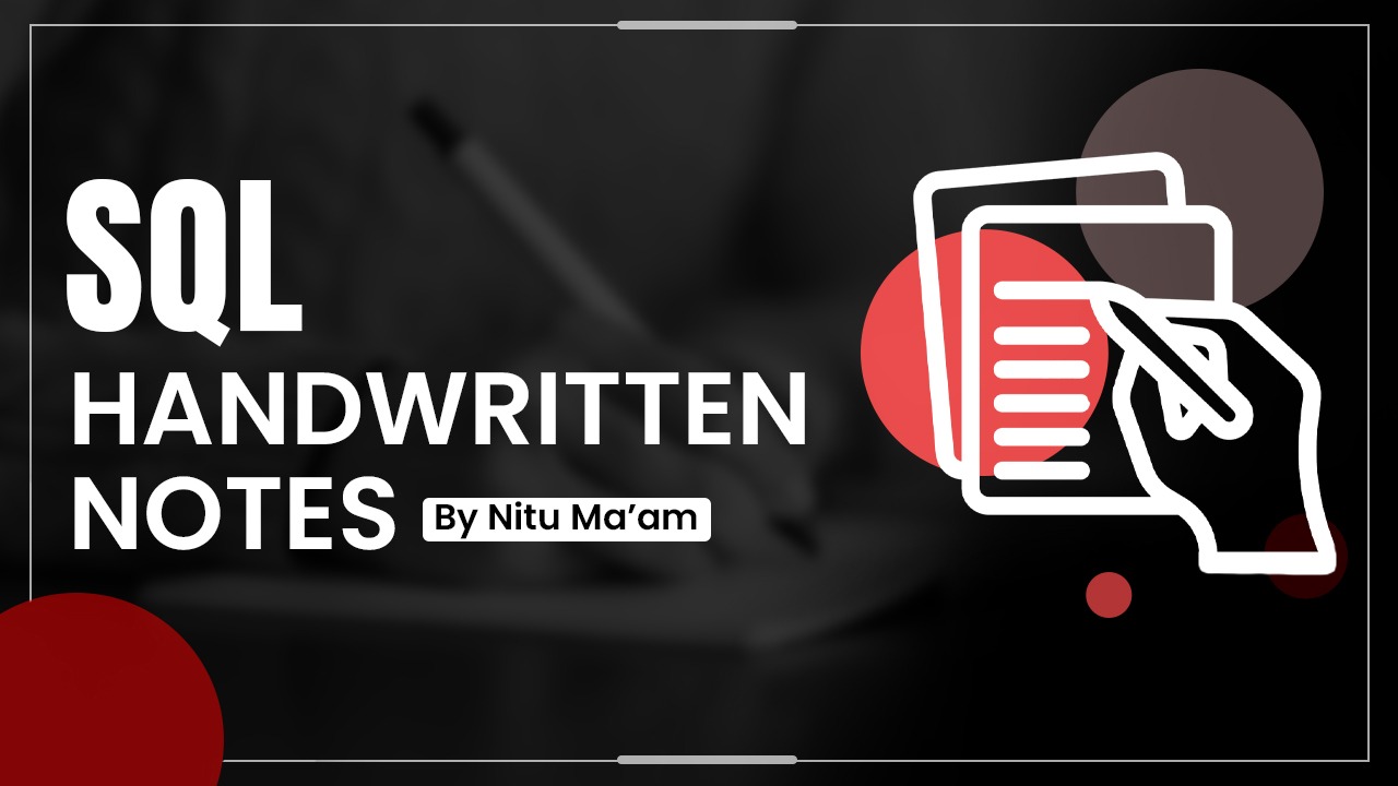 SQL Hand Written Notes