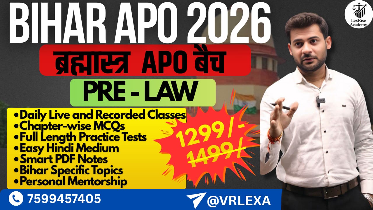 Bihar APO PRE (Law) 2026