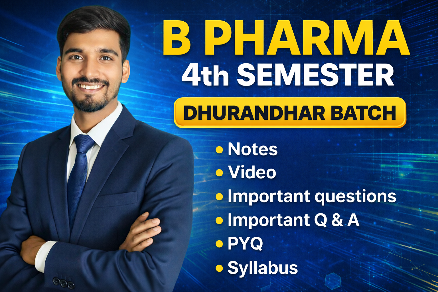 B. PHARM 4TH SEMESTER