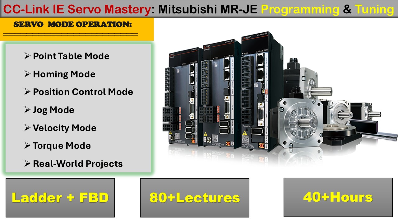 🎓⚙️CC-Link Servo Complete Mastery Course– From Basics to Advanced