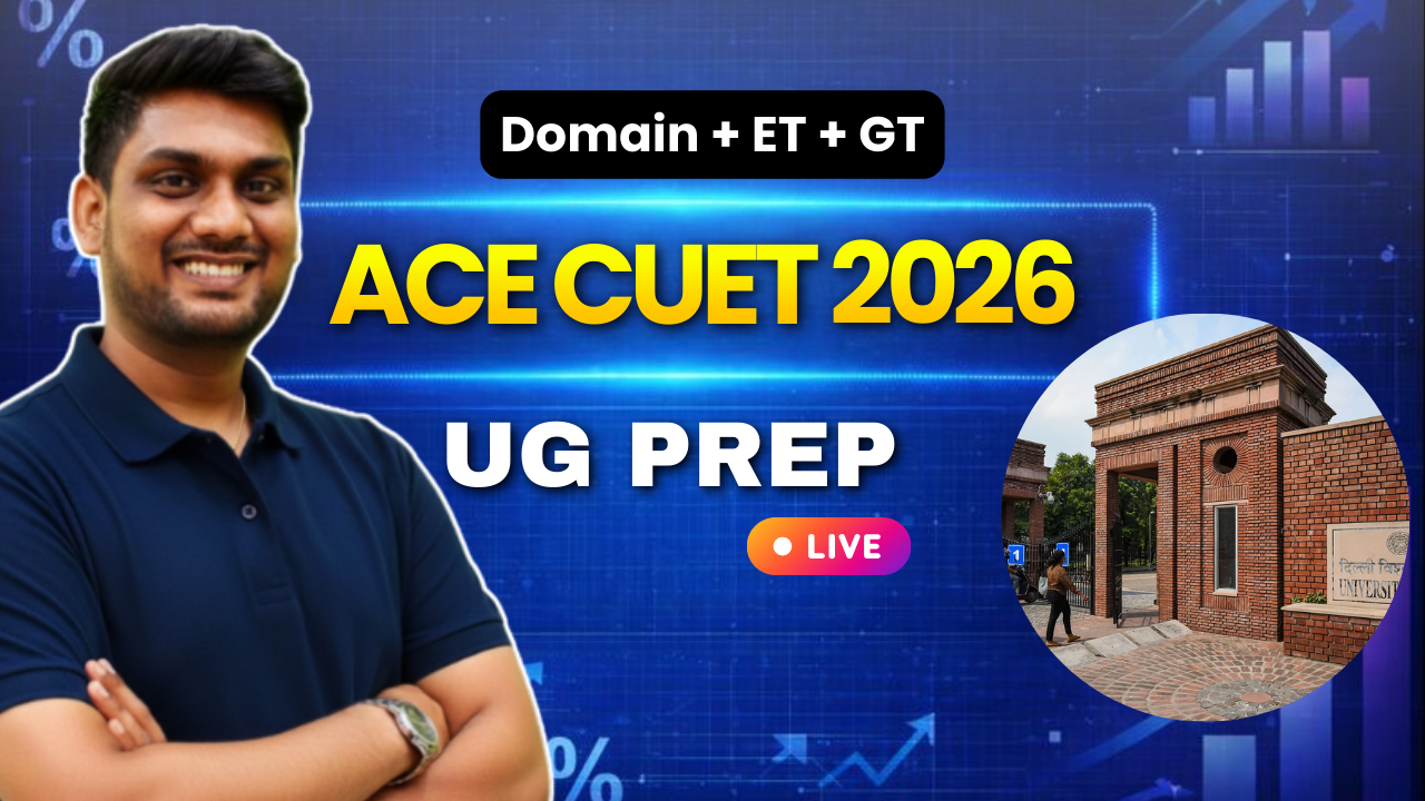 ACE CUET 2026 – UG Prep (Domain + GT + English)