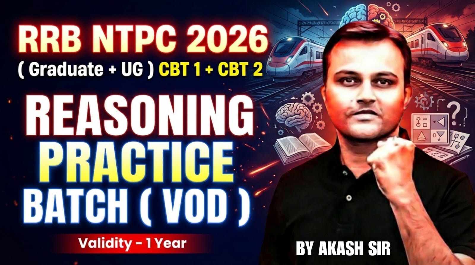 RAILWAY NTPC 2026 - Reasoning Practice Batch ( VOD )