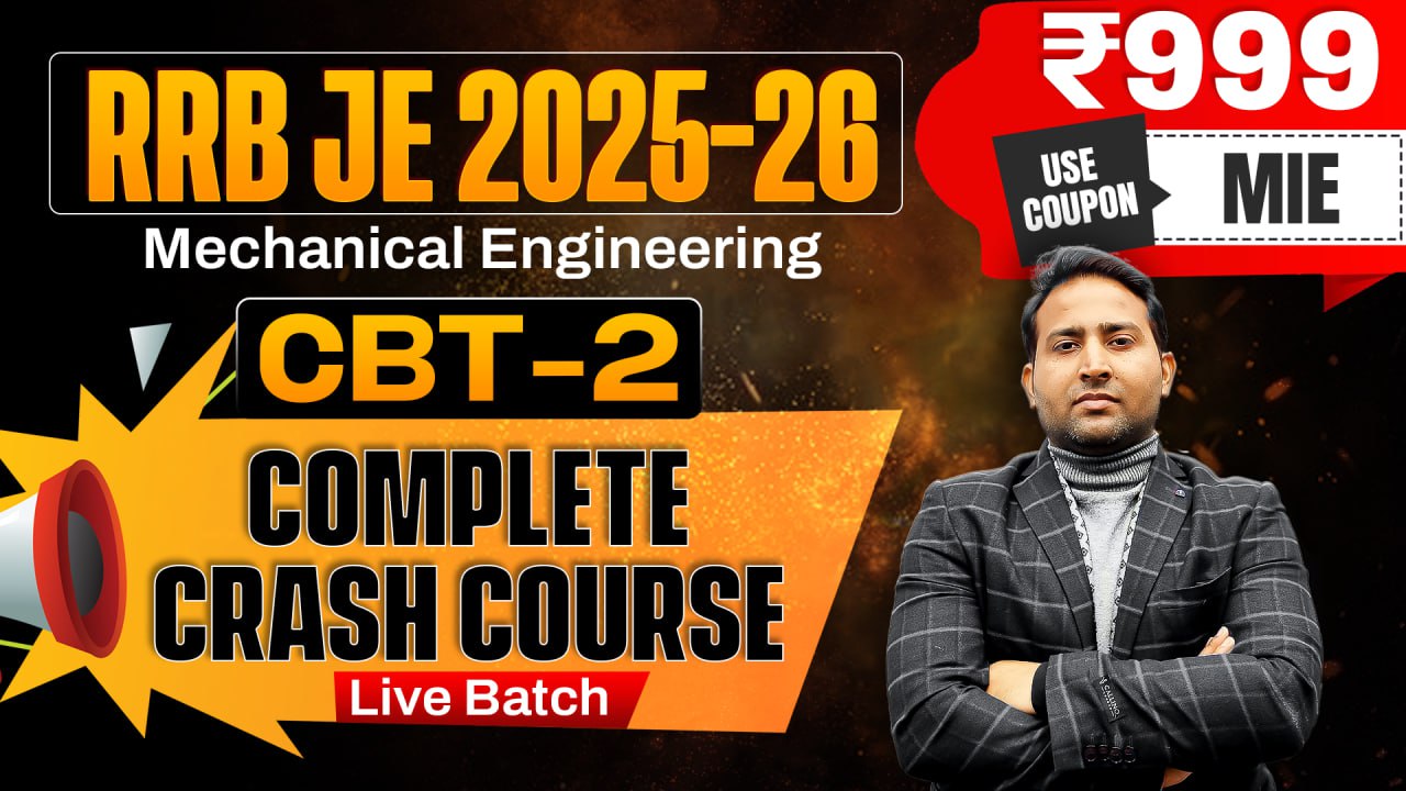 RRB JE CBT 2 (Technical) LIVE Crash Course